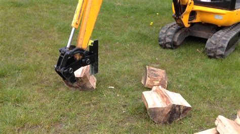 mini digger log splitter jcb 801|mini digger log splitter.